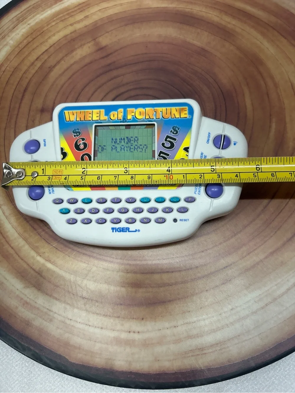 Vintage 2001 Tiger Wheel of Fortune Handheld Electronic Game Cartridge Tested